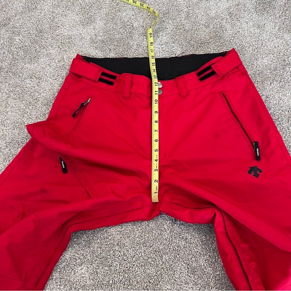 Descente Men’s Ski Snow Pants Size Large Red Style-D5-8154EB Outdoor Zip $199 , - Picture 9 of 16